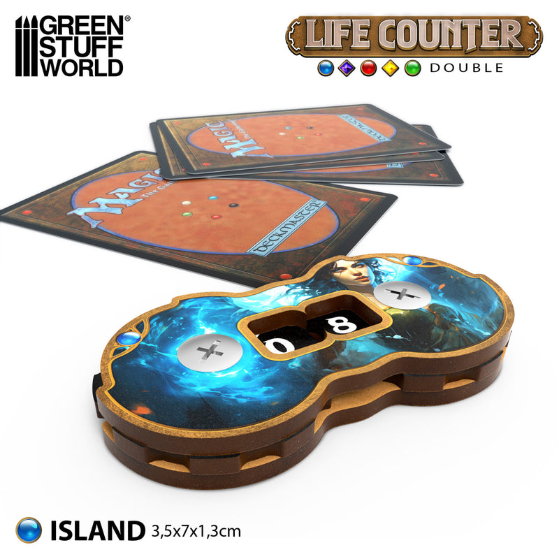Load image into Gallery viewer, Double life counters - Island
