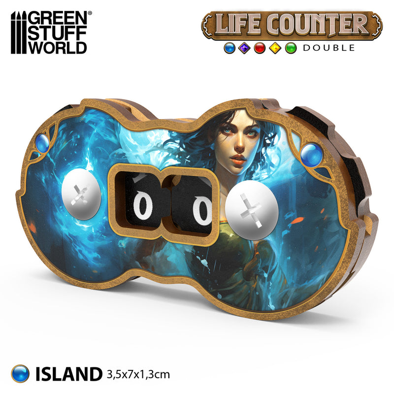 Load image into Gallery viewer, Double life counters - Island
