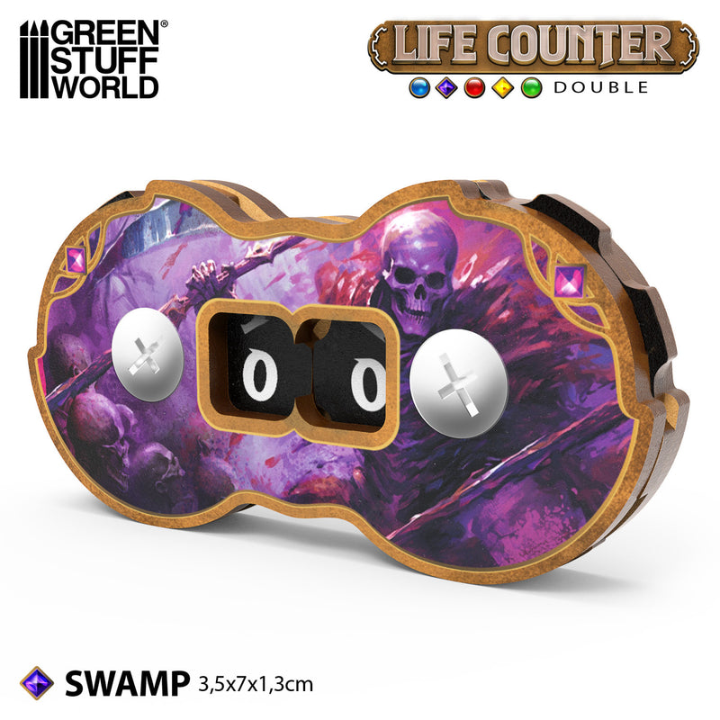 Load image into Gallery viewer, Double life counters - Swamp
