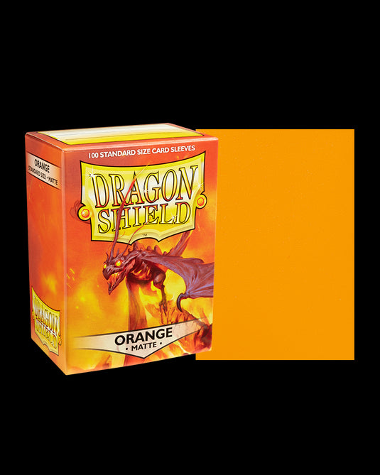 Arcane Tinman AT-11013 Dragon Shield Sleeves - Matte Orange Card Sleeves 63x88mm