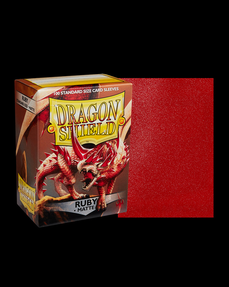 Load image into Gallery viewer, Arcane Tinmen AT-11037 Dragon Shield Card Sleeves Matte, Ruby
