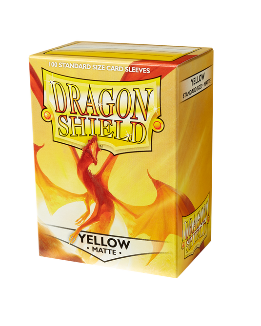 arcane tinmen card sleeves Dragon Shield Sleeves: Matte Yellow (Box of 100)