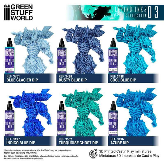 Green Stuff World Paint Set 11695 - Dipping Ink Contrast Paint Collection 03