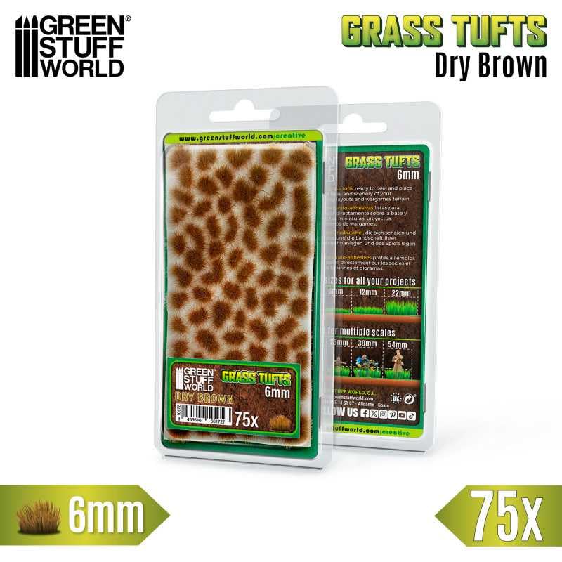 Load image into Gallery viewer, Green Stuff World Static Grass Tufts 6 mm - Dry Brown - 10672 - Cobbco

