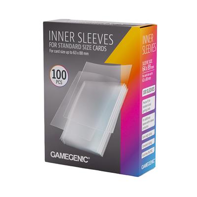 GameGenic Inner Sleeves 64x89 x100 for Standard TCG and CCG - Cobbco