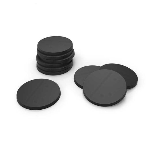 Green Stuff World 40mm Round Plastic Bases - Black 9823 - Cobbco