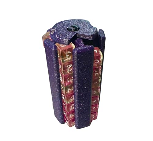 Load image into Gallery viewer, Arena Games Gaming Dice Capsule - Holds 40 12mm 6 Sided dice for Tabletop Gaming (Purple Galaxy Sparkle) - Cobbco
