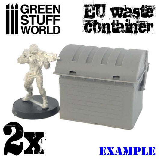 Green Stuff World for Models & Miniatures EU Waste Containers 1976