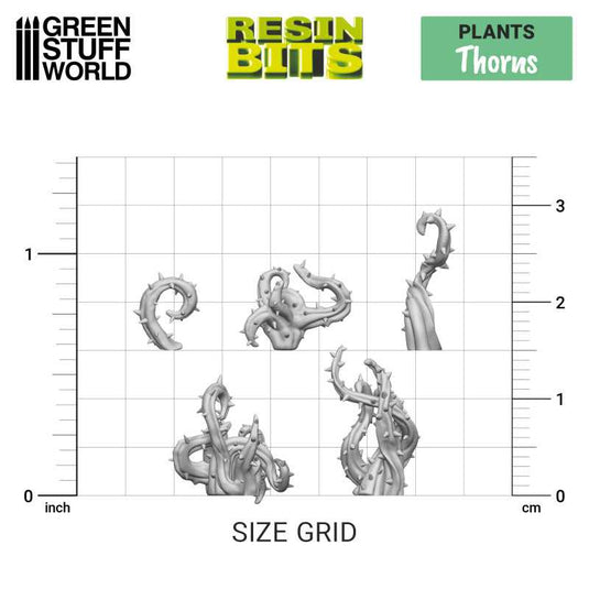 Green Stuff World for Models and Miniatures 3D Printed Bits Set – Thorns 11625