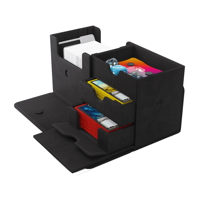 Load image into Gallery viewer, GameGenic The Academic 133+ XL Black Stealth Edition Deck Box - Cobbco

