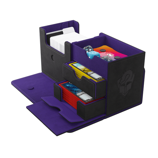 GameGenic The Academic 133+ XL Black - Purple Deck Box - Cobbco