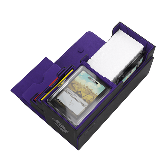 GameGenic The Academic 133+ XL Black - Purple Deck Box - Cobbco