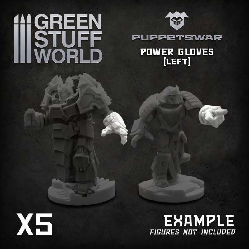 Load image into Gallery viewer, Green Stuff World for Models &amp; Miniatures Power Gloves - Left S301
