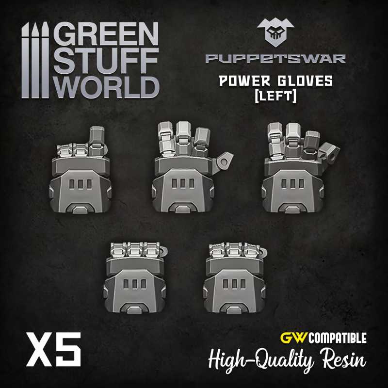Load image into Gallery viewer, Green Stuff World for Models &amp; Miniatures Power Gloves - Left S301
