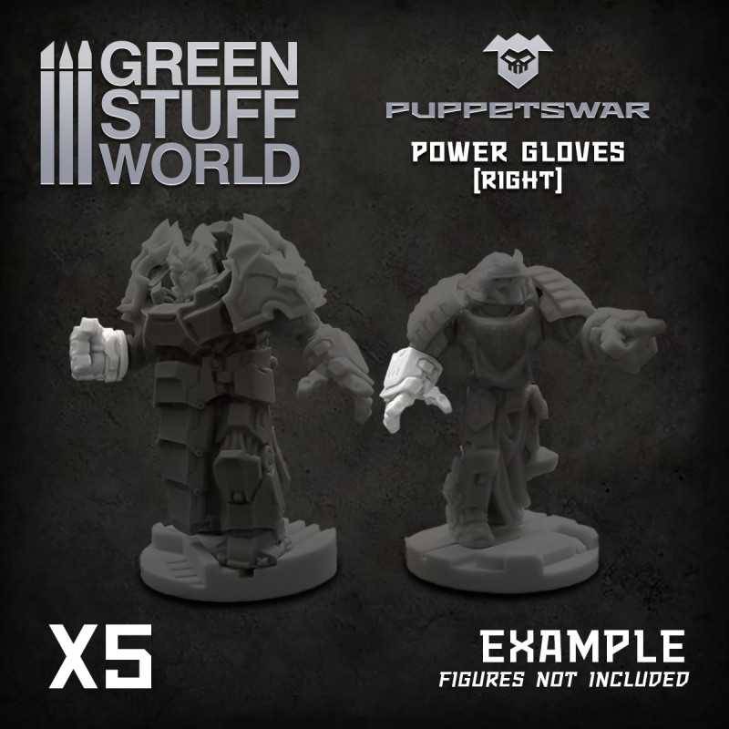 Load image into Gallery viewer, Green Stuff World for Models &amp; Miniatures Power Gloves - Right S300
