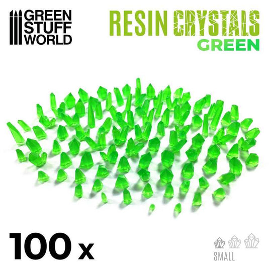 Green Stuff World for Models & Miniatures Green Resin Crystals – Small 1283