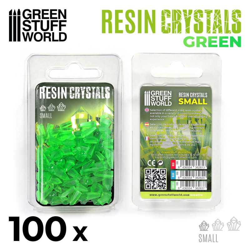 Load image into Gallery viewer, Green Stuff World for Models &amp; Miniatures Green Resin Crystals – Small 1283
