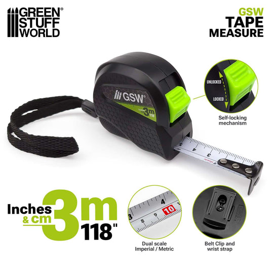 GSW Tape Measure – Centimeters and Inches
