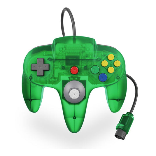 XYAB PROTO64 Wired Controller - Jungle Green - for Nintendo n64 - Cobbco