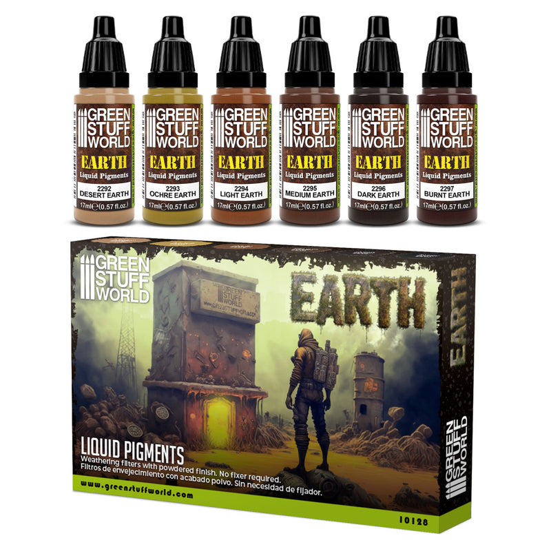 Load image into Gallery viewer, Liquid Pigments Set - Earth
