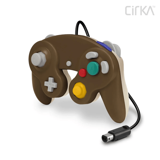 Hyperkin CirKa Wired Controller - Brown / Beige for Nintendo Gamecube