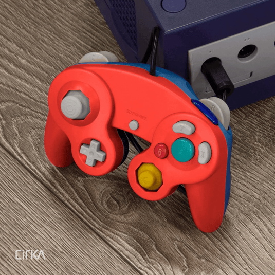 Hyperkin CirKa Wired Controller - Red / Blue for Nintendo Gamecube