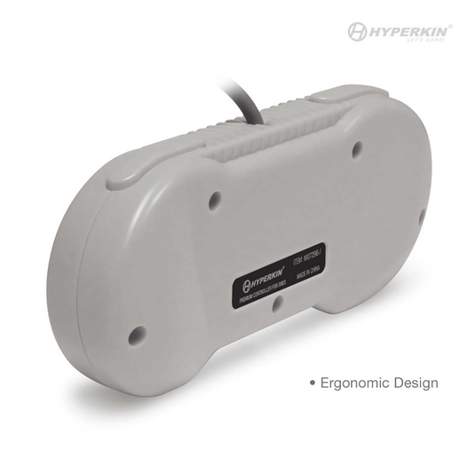 Hyperkin "Scout" Premium Controller for Super NES (Retro Grey) - Super NES - Cobbco