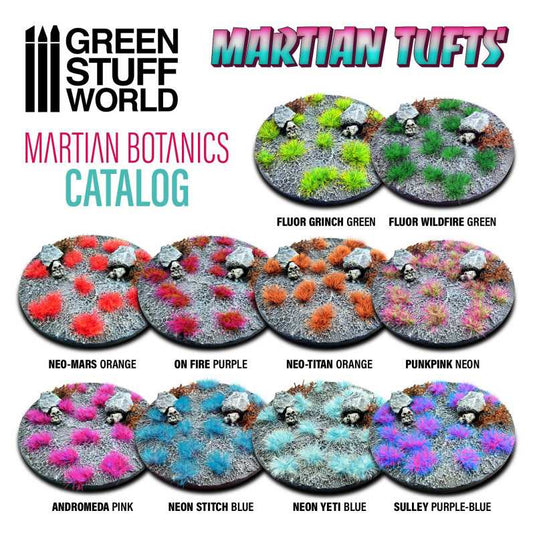 Green Stuff World Martian Fluorescent Tufts - FLUOR WILDFIRE Green - 10677