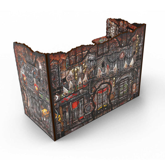Green Stuff World Matched Play Pre - Painted Foldable U - shaped Ruin - Orks - Wargaming - Cobbco