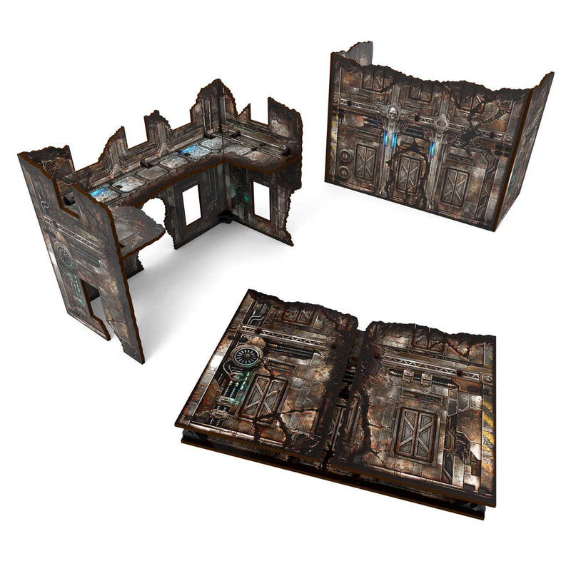 Load image into Gallery viewer, Green Stuff World Matched Play Pre - Painted Foldable U - shaped Ruin - Sci - fi - Wargaming - Cobbco
