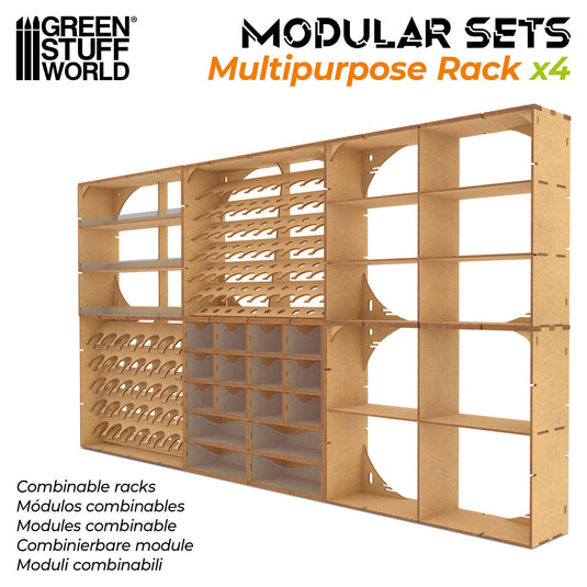 Green Stuff World MDF Multipurpose Rack x4 - Cobbco