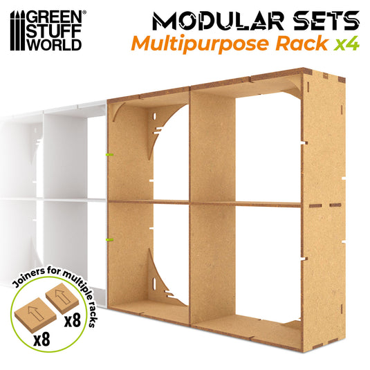 Green Stuff World MDF Multipurpose Rack x4 - Cobbco