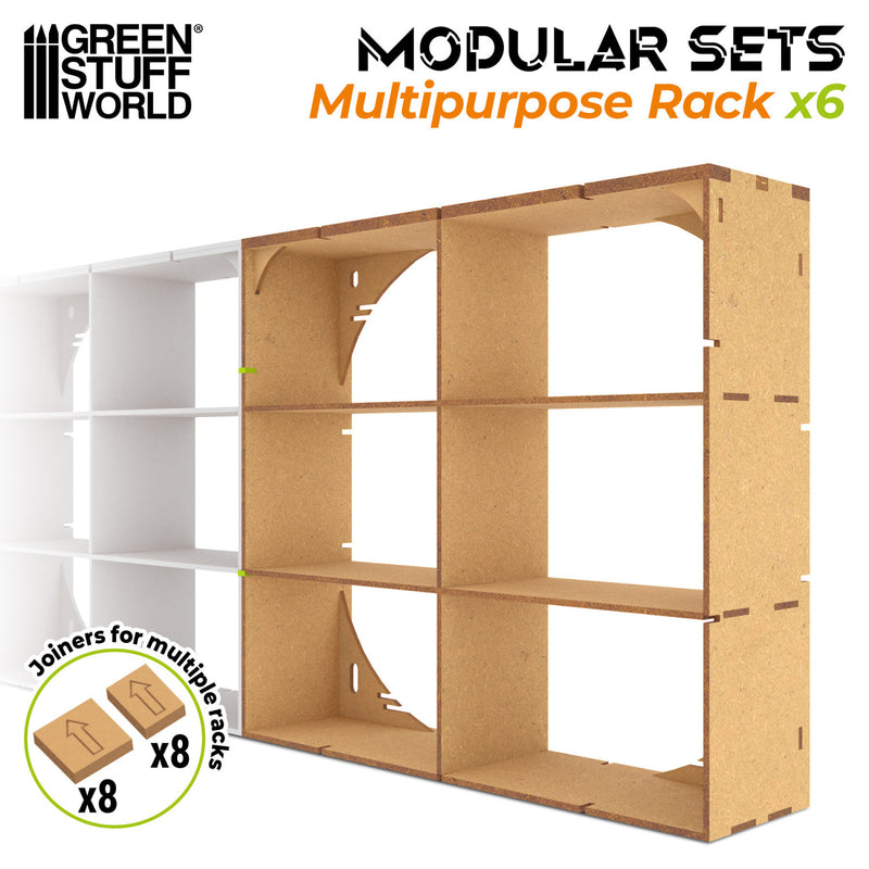 Load image into Gallery viewer, Green Stuff World MDF Multipurpose Rack x6 - Cobbco
