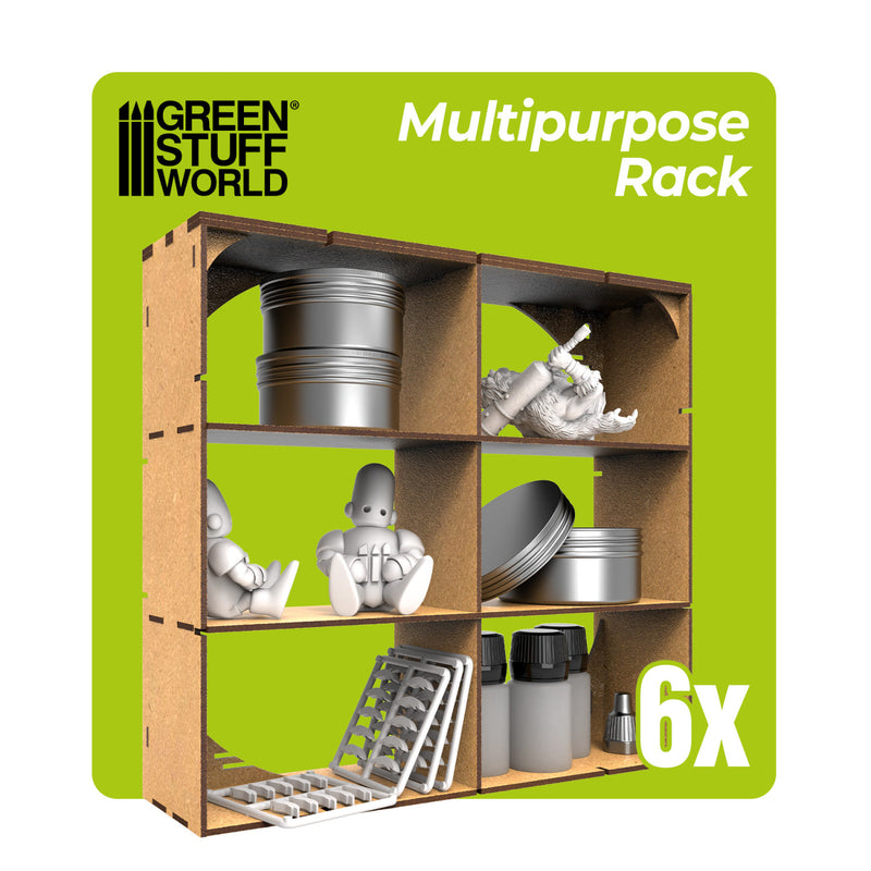 Load image into Gallery viewer, Green Stuff World MDF Multipurpose Rack x6 - Cobbco
