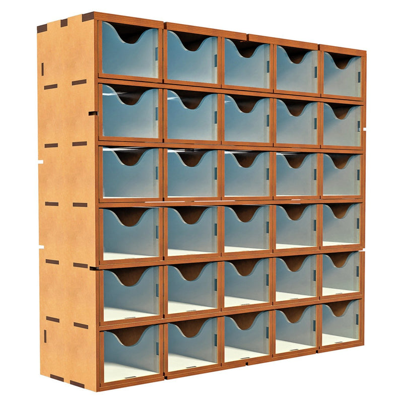 Load image into Gallery viewer, Green Stuff World MDF Vertical rack with 30 Drawers - Cobbco
