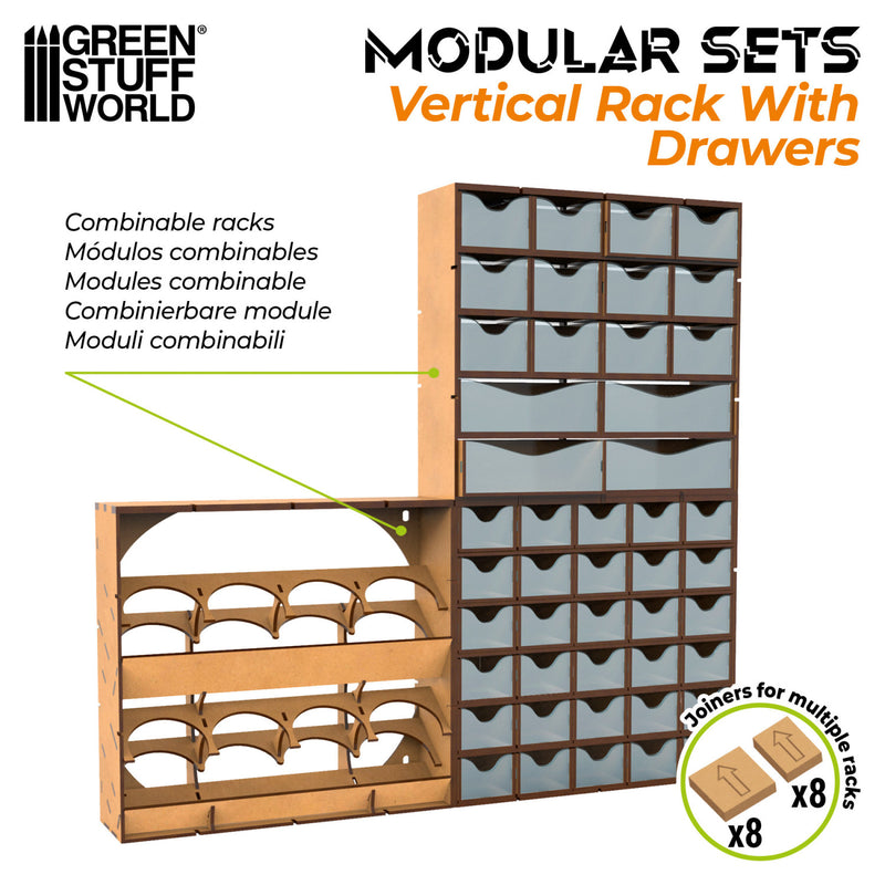Load image into Gallery viewer, Green Stuff World MDF Vertical rack with 30 Drawers - Cobbco
