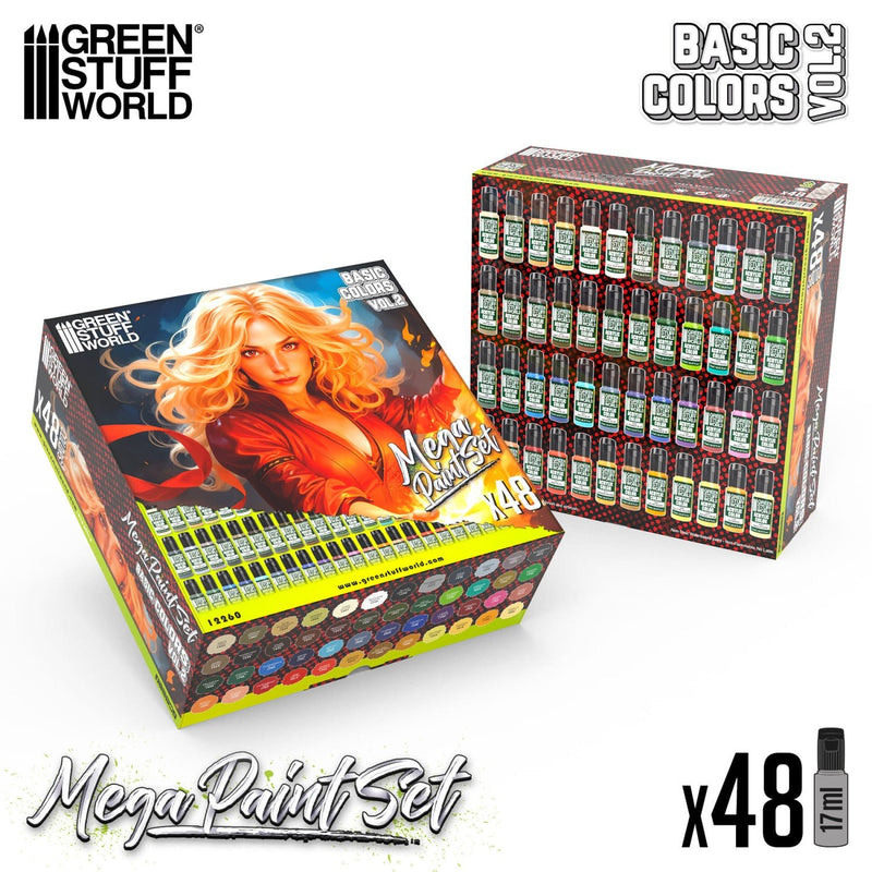 Load image into Gallery viewer, Green Stuff World Mega Paint Set - Vol. 2.0 - for Modeling and Hobbies - Cobbco
