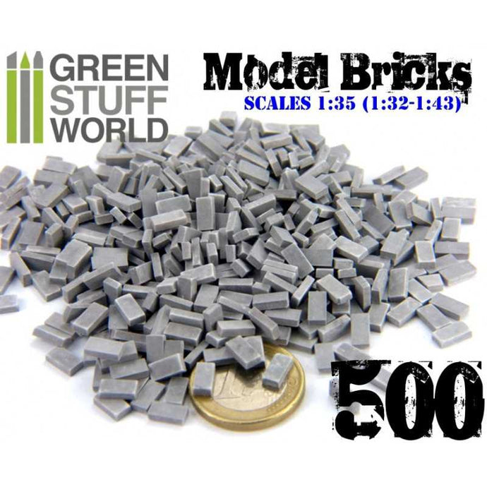 Green Stuff World for Models & Miniatures Model Bricks - Grey 9203