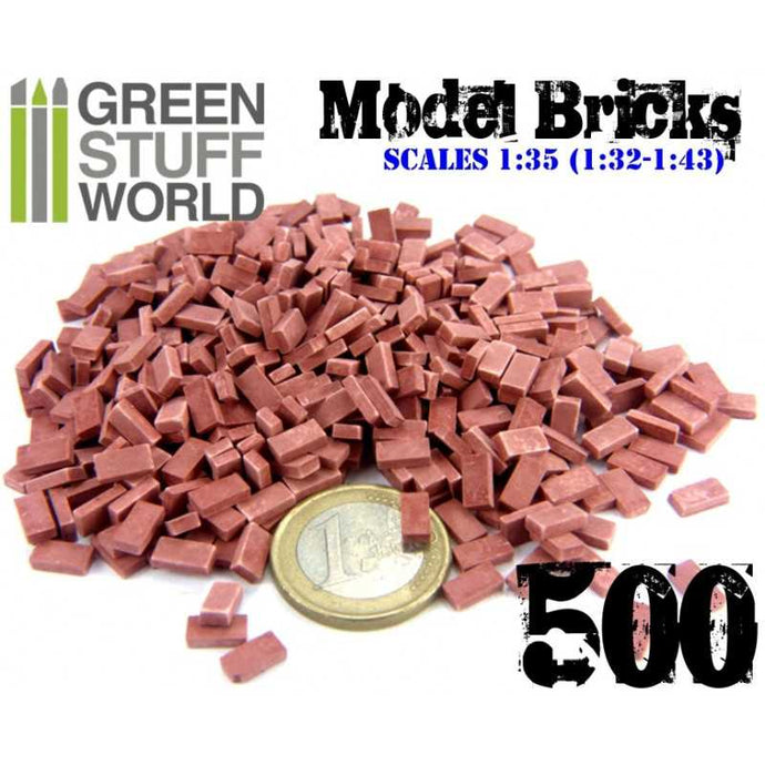 Green Stuff World for Models & Miniatures Model Bricks - Red 9206