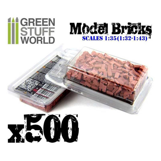 Green Stuff World for Models & Miniatures Model Bricks - Red 9206