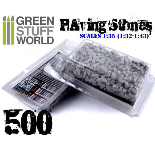Green Stuff World for Models & Miniatures Model Paving Bricks - Grey 9209