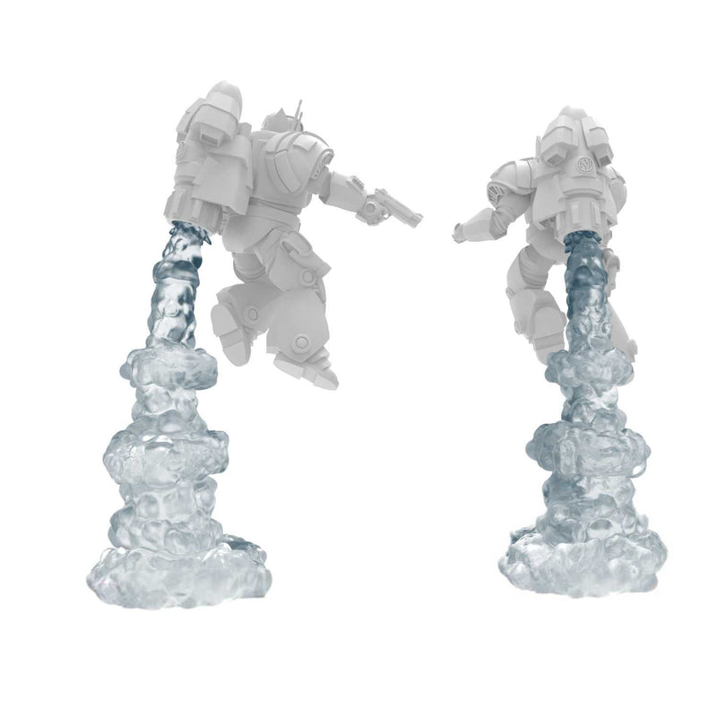 Load image into Gallery viewer, Green Stuff World Modular Clear Ring Smoke Trails for Jump Packs 1:48 - Wargaming - Cobbco
