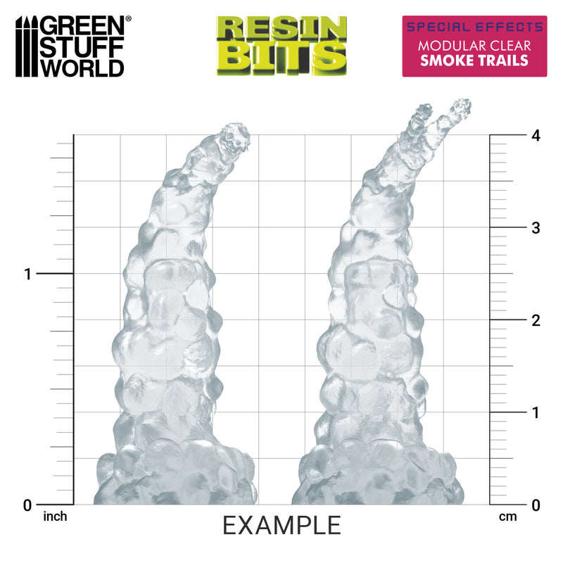 Load image into Gallery viewer, Green Stuff World Modular Clear Smoke Trails for Jump Packs - Wargaming - Cobbco
