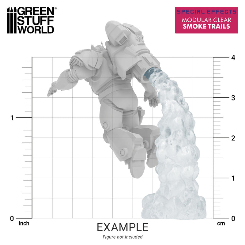 Load image into Gallery viewer, Green Stuff World Modular Clear Smoke Trails for Jump Packs - Wargaming - Cobbco
