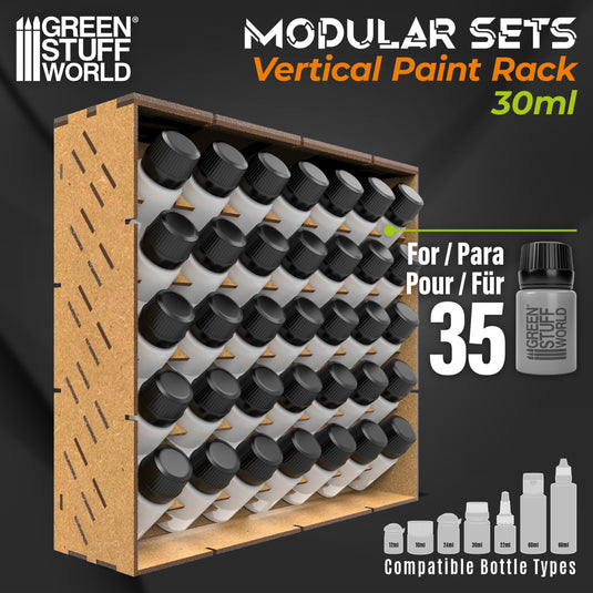Green Stuff World Modular Paint Rack - VERTICAL 30ml - Cobbco