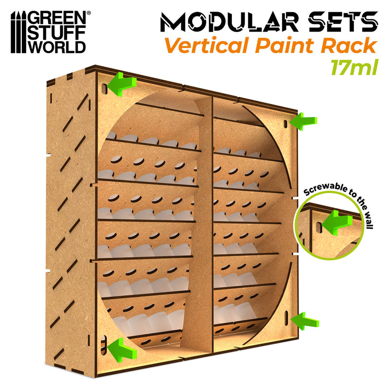 Load image into Gallery viewer, Green Stuff World Modular Paint Rack - VERTICAL 17ml - Cobbco
