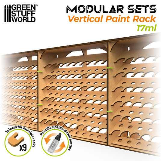 Green Stuff World Modular Paint Rack - VERTICAL 17ml - Cobbco