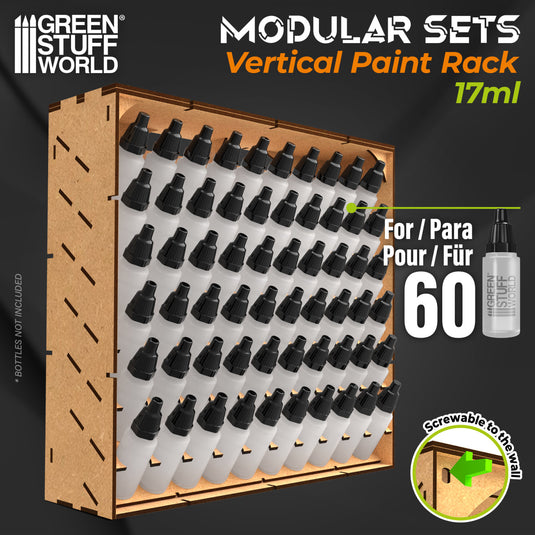 Green Stuff World Modular Paint Rack - VERTICAL 17ml - Cobbco
