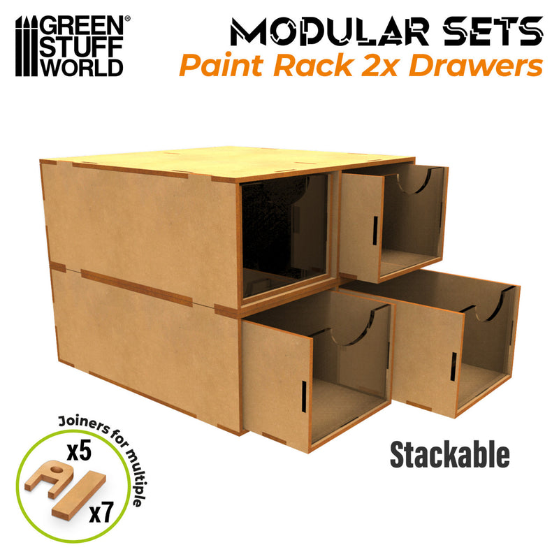 Load image into Gallery viewer, Green Stuff World Modular Set 2x Drawers - Cobbco
