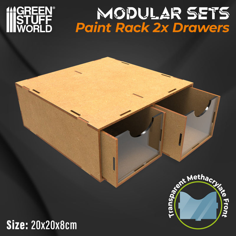 Load image into Gallery viewer, Green Stuff World Modular Set 2x Drawers - Cobbco
